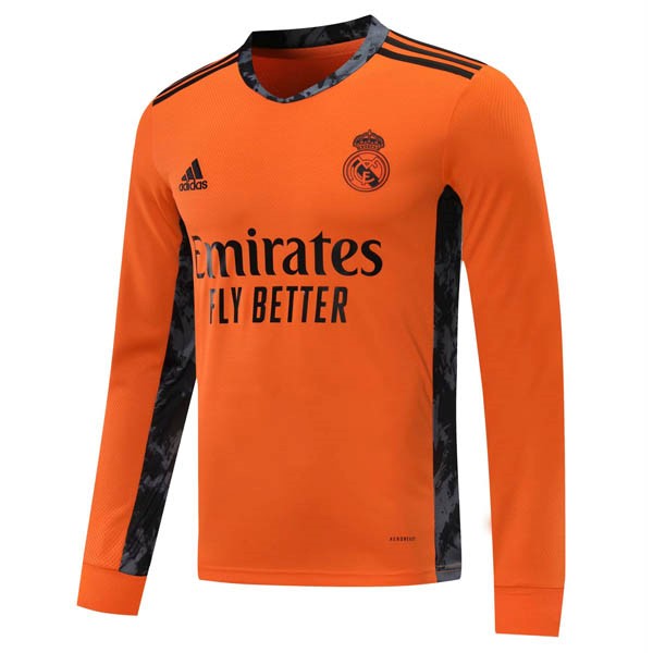 Trikot Real Madrid Auswarts ML 2020-21 Orange Fussballtrikots Günstig